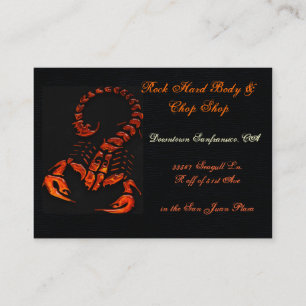 Scorpion Firey 3D Body & Chop Shop UNIVERSAL Business Card