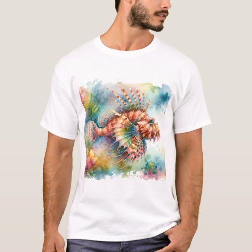 Scorpion Fish AREF1103 _ Watercolor T_Shirt