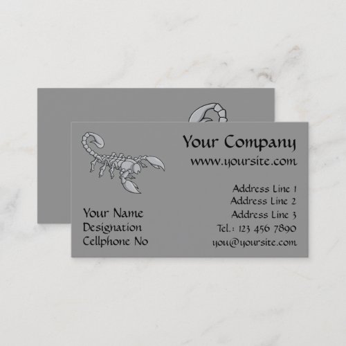 Scorpion Icon Business Card