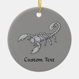 Scorpion Icon Ceramic Ornament