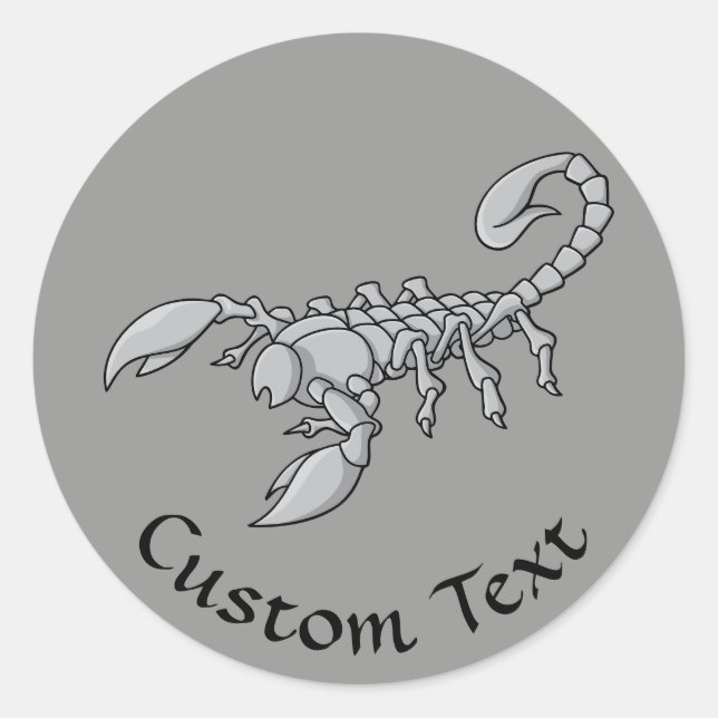 Scorpion Icon Classic Round Sticker (Front)