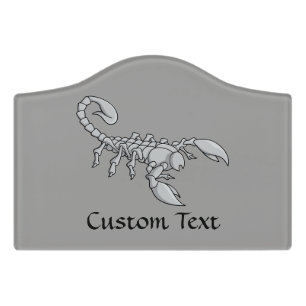 Scorpion Icon Door Sign
