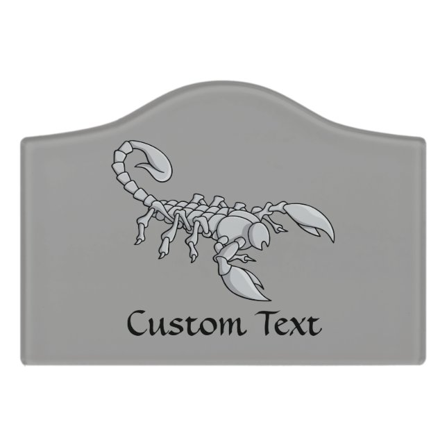 Scorpion Icon Door Sign (Small Crest Front)