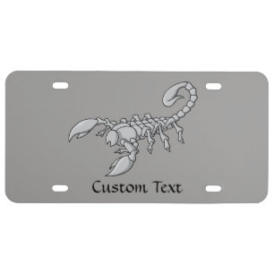 Scorpion Icon License Plate