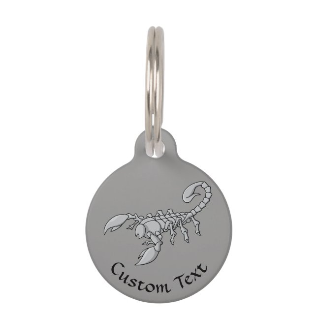 Scorpion Icon Pet ID Tag (Front)