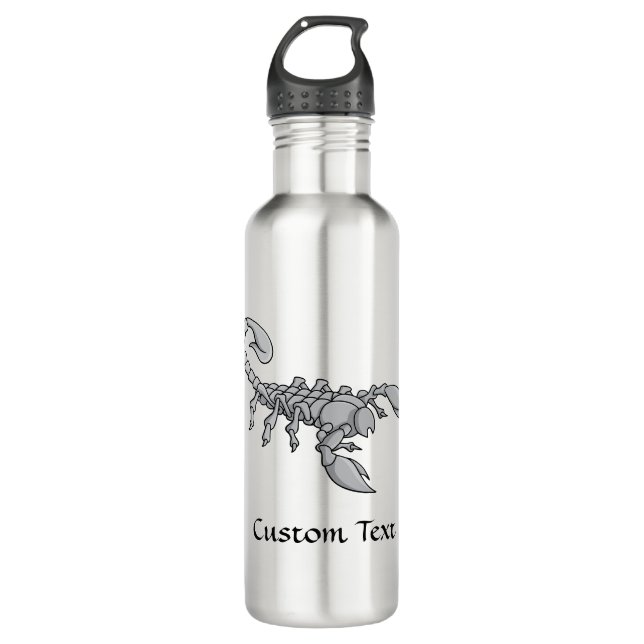 Scorpion Icon Stainless Steel Water Bottle (Front)