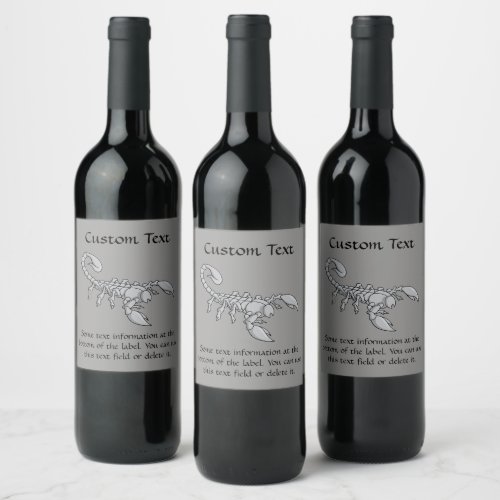 Scorpion Icon Wine Label