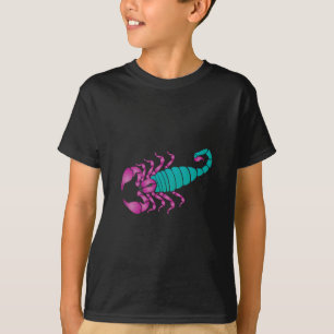 Scorpion Image Purple Teal T-Shirt