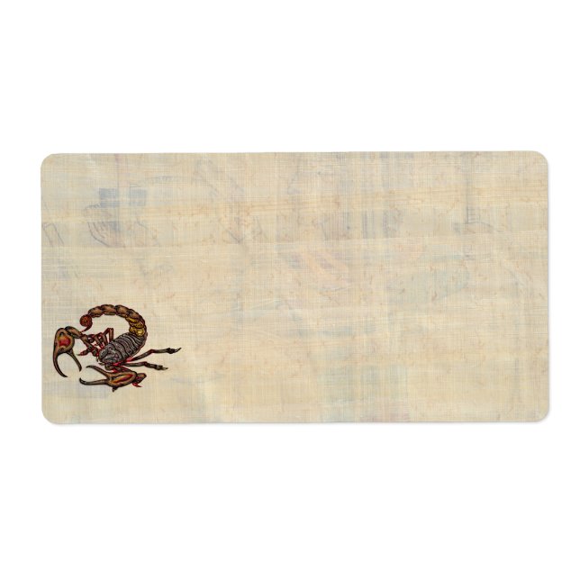 Scorpion Label (Front)