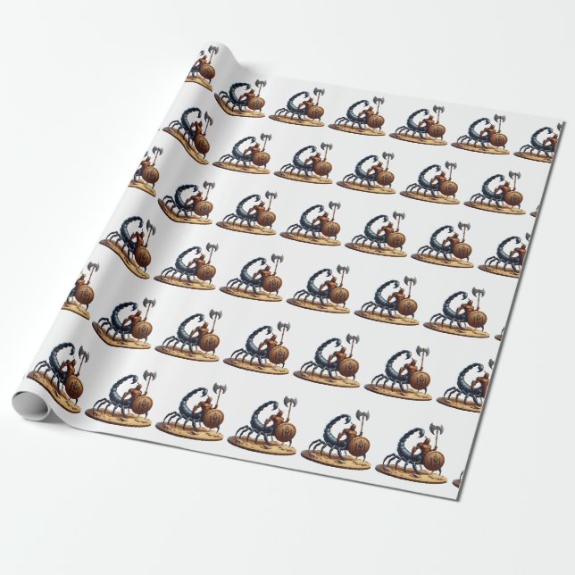 Scorpion Man  Wrapping Paper (Unrolled)