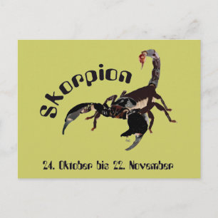 scorpion postcard