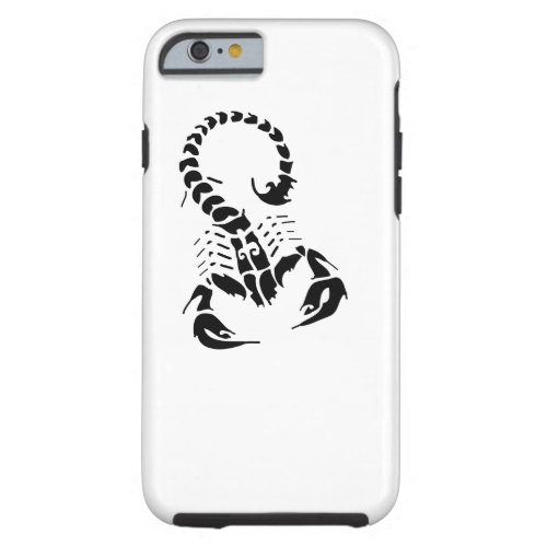 Scorpion Scorpio zodiac horoscope tribal tattoo Tough iPhone 6 Case