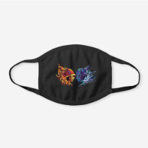 Scorpion & Sub-Zero Polygonal Graphic Black Cotton Face Mask