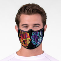 Scorpion & Sub-Zero Polygonal Graphic Premium Face Mask