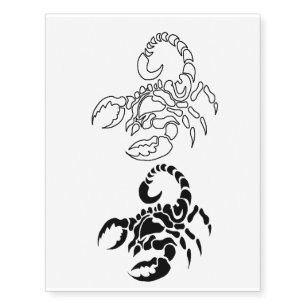 Scorpion temporary tattoos