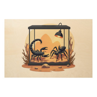 Scorpion Terrarium Habitat Wood Wall Art