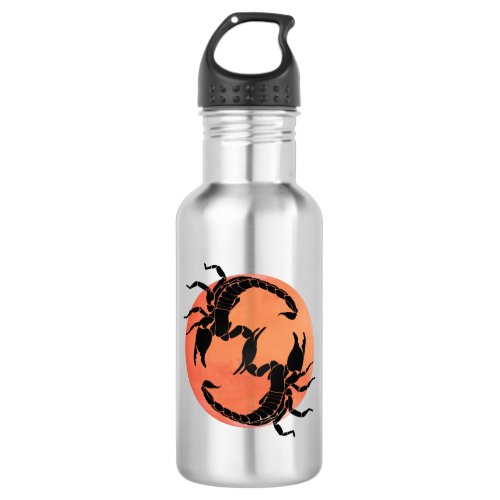 Scorpion Tribal Graphic Design Stainless Steel Water Bottle