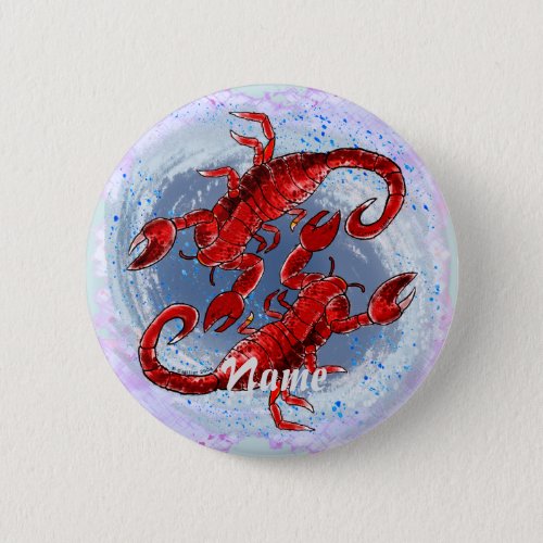 Scorpion Yin Yang custom name Button