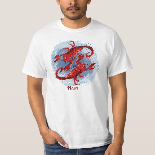 Scorpion Yin Yang t_shirt