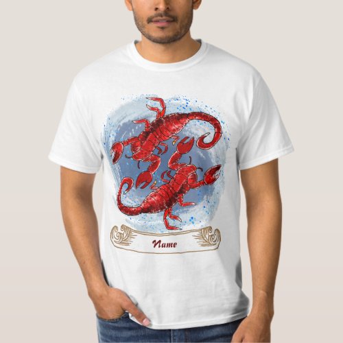 Scorpion Yin Yang t_shirt