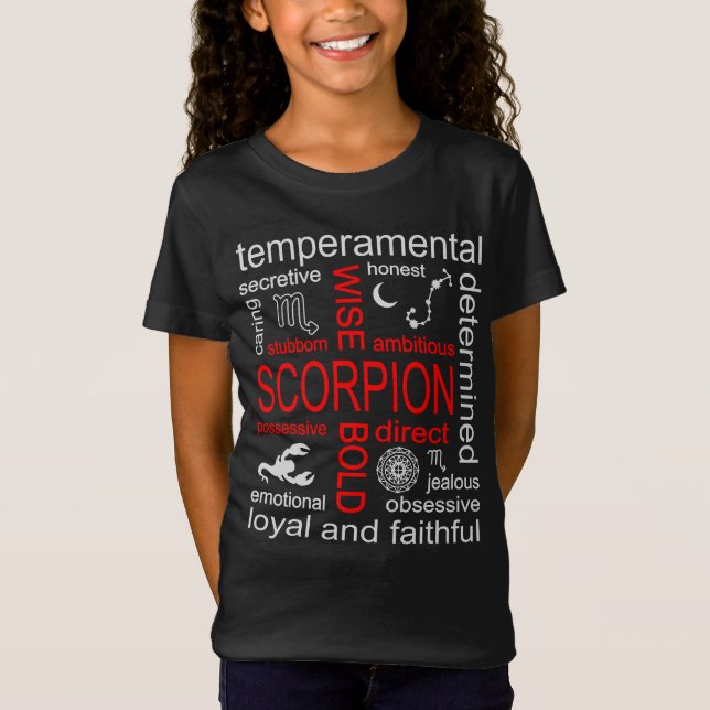 Scorpion Zodiac Sign T-Shirt (Front)