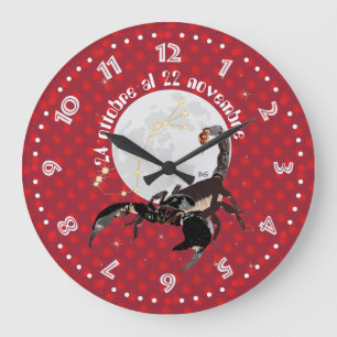Scorpione 24 ottobre al 22 novembre Orologio Large Clock