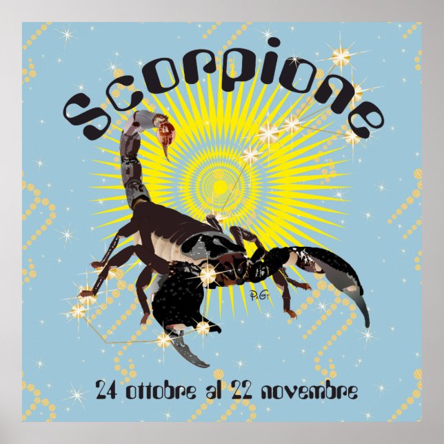Scorpione 24 ottobre al 22 novembre Poster (Front)