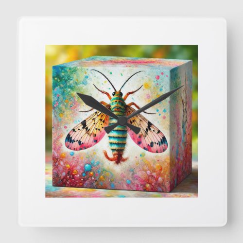 Scorpionfly Beauty 180624AREF113 _ Watercolor Square Wall Clock