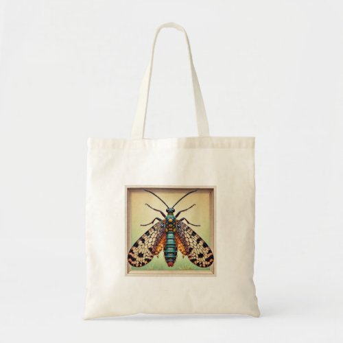 Scorpionfly dorsal view in watercolor and ink 2106 tote bag