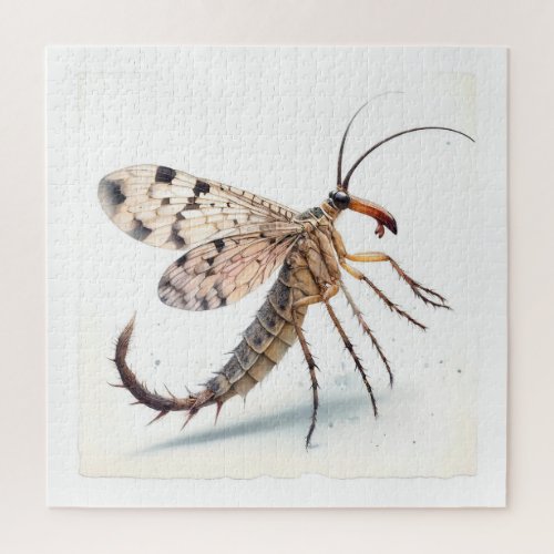 Scorpionfly Elegance IREF314 _ Watercolor by John  Jigsaw Puzzle