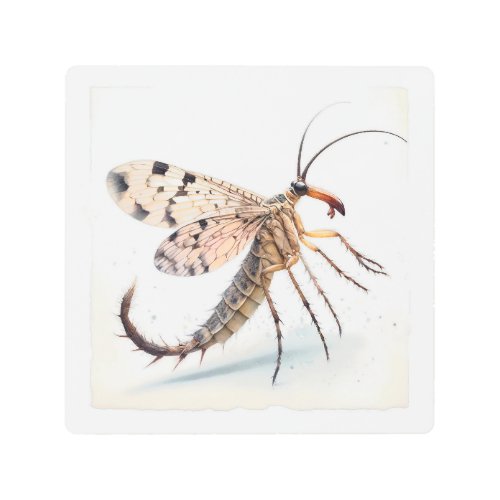 Scorpionfly Elegance IREF314 _ Watercolor by John  Metal Print