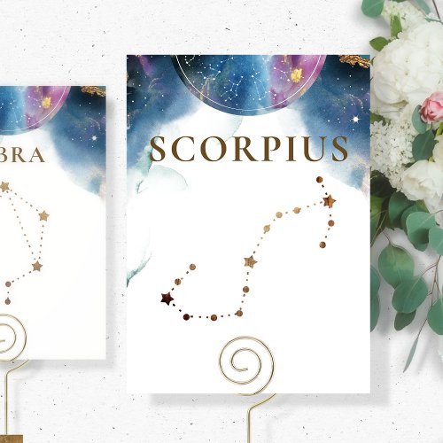 Scorpius Constellation Celestial Table Number
