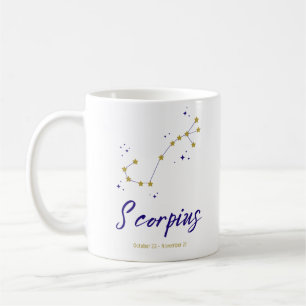 Scorpius Zodiac Constellation Star Horoscope Astro Coffee Mug