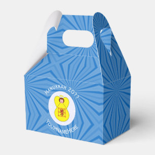 Scot Lion Rampant Angel Hanukkah Flag Personalized Favor Boxes
