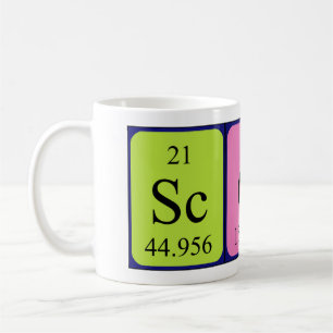 Scot periodic table name mug
