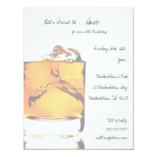 Scotch Birthday Party Invitaitons Card