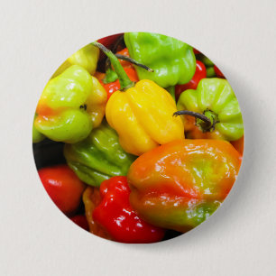 Scotch Bonnet Chili Peppers Button