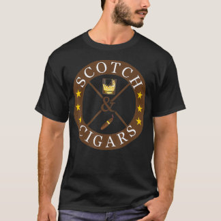 Scotch Drinker & Cigar Smoker Ideal Class Men Gif T-Shirt
