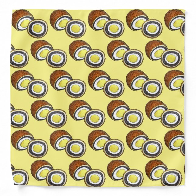 Scotch Egg UK British Food Yorkshire England Bandana (Front)