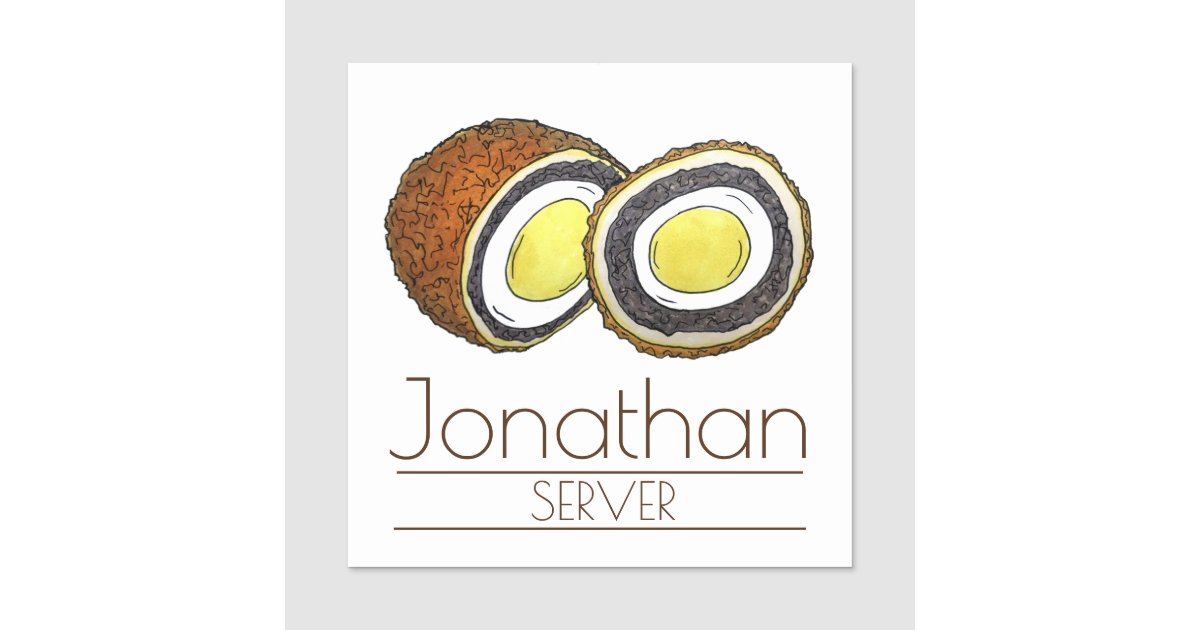 Scotch Egg Uk British Food Yorkshire England Name Zazzle Com