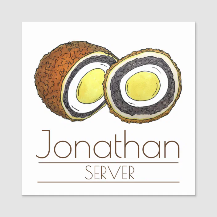 Scotch Egg Uk British Food Yorkshire England Name Zazzle Com Scotch Egg Uk British Food Yorkshire England Name Zazzle Com