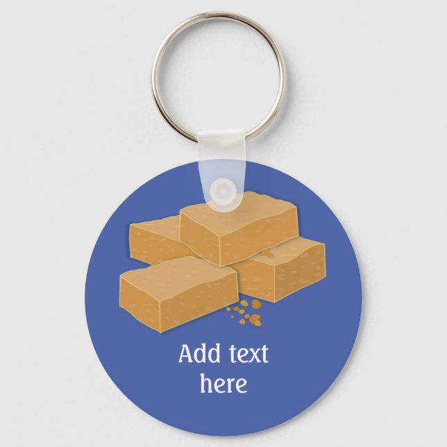 Scotch Fudge is Tablet - Traditional Scottish food Keychain (Front)