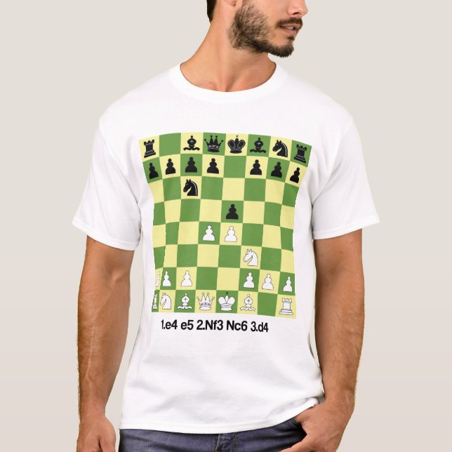 Scotch Game Chess Openings Shirt Chess Gift (Front)