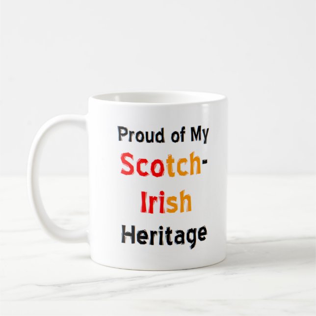 scotch-irish heritage coffee mug (Left)