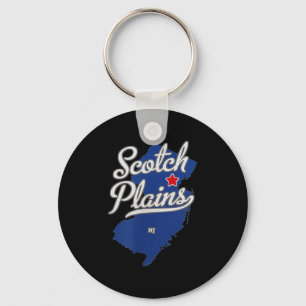 Scotch Plains New Jersey Nj Map Keychain