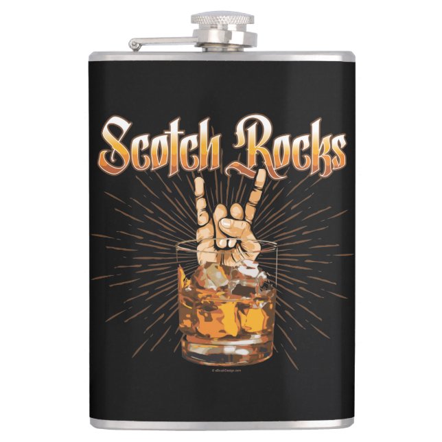 Scotch Rocks Flask (Front)