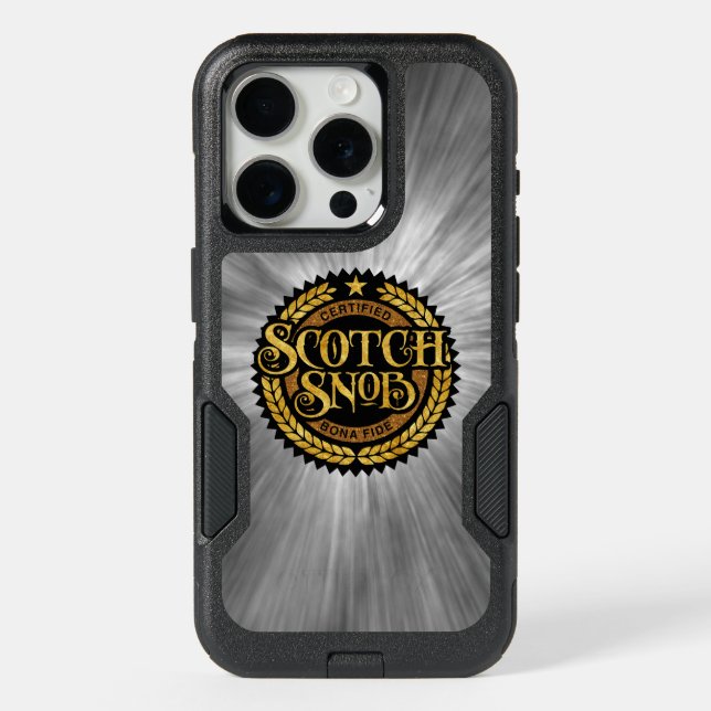 Scotch Snob - funny whiskey drinker iPhone 15 Pro Case (Back)