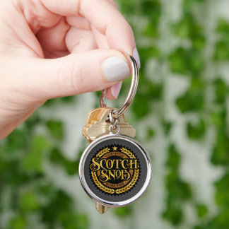 Scotch Snob - funny whiskey drinker Keychain