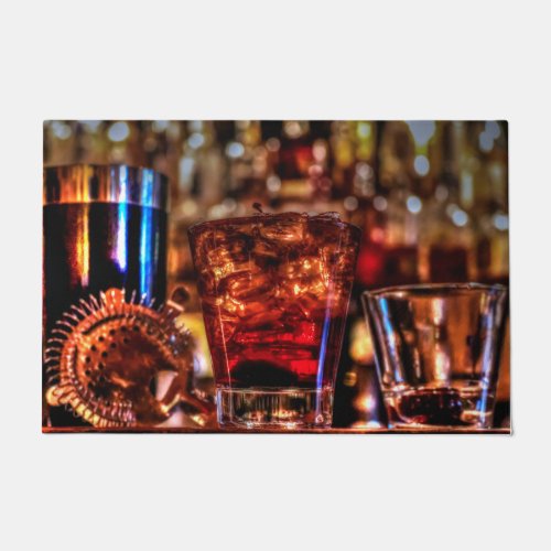 Scotch Whiskey Cocktail Drinks Doormat