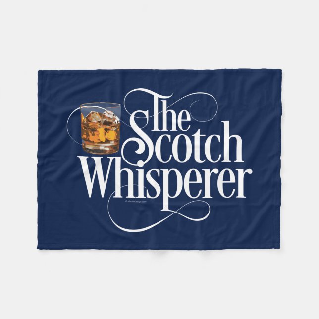 Scotch Whisperer Fleece Blanket (Front (Horizontal))